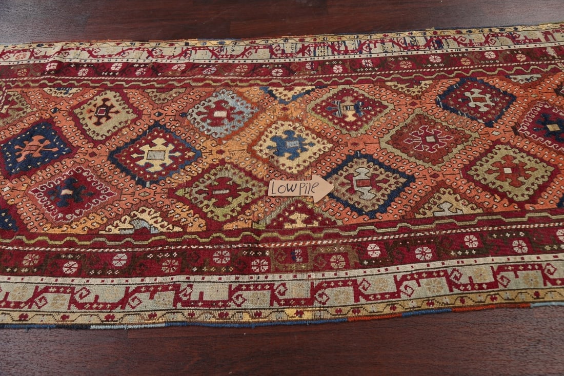 Pre-1900 Antique Vegetable Dye Oushak Oriental Area Rug 4x8 - 12