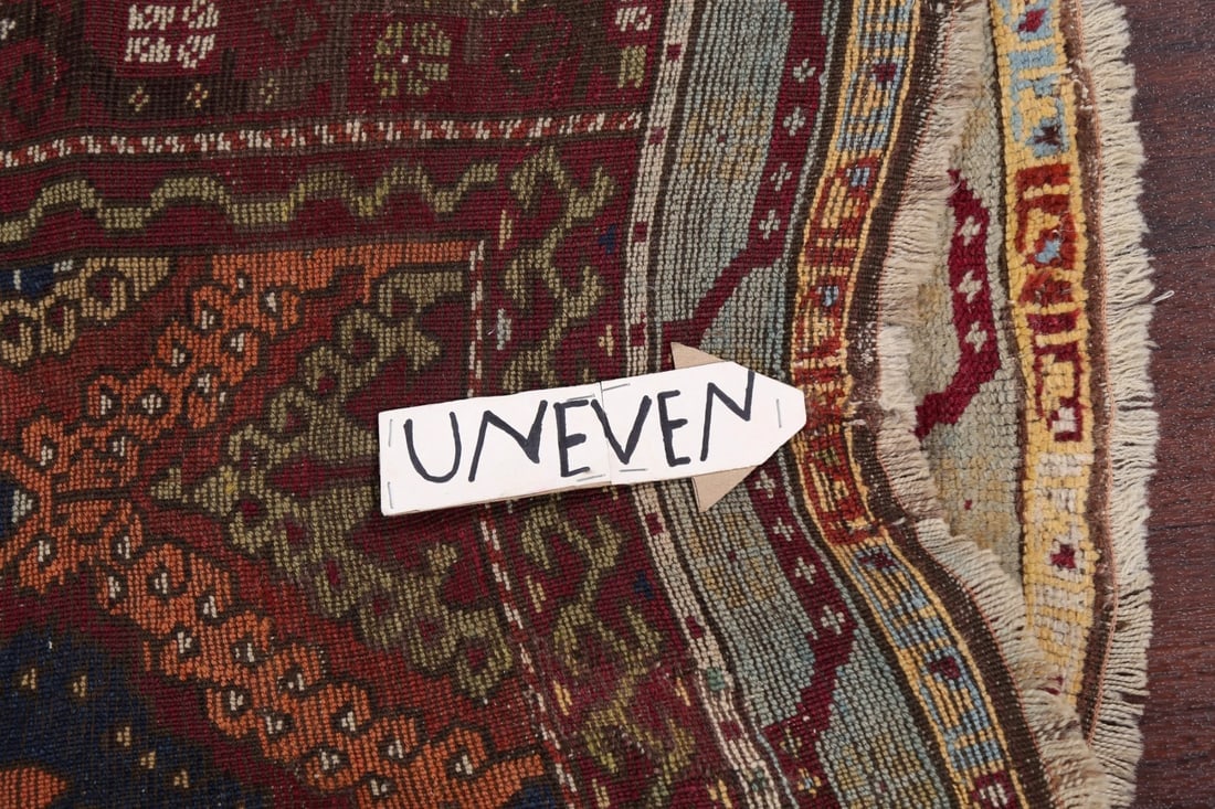 Pre-1900 Antique Vegetable Dye Oushak Oriental Area Rug 4x8 - 15