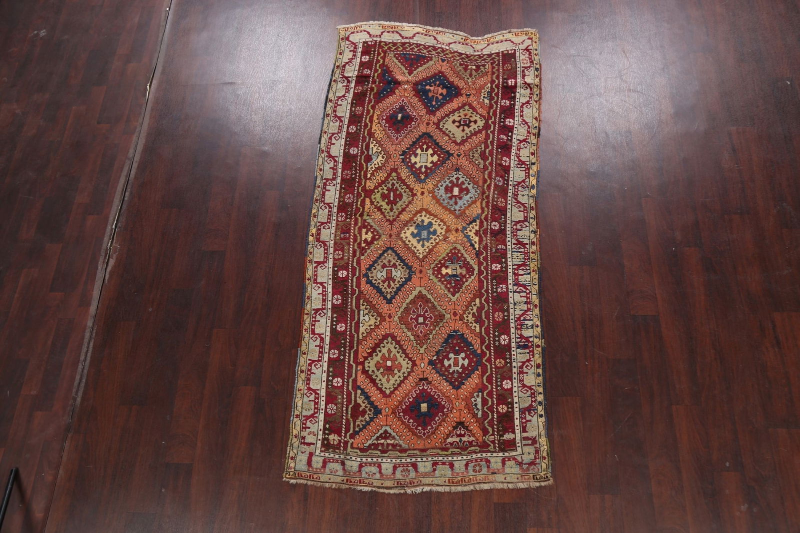 Pre-1900 Antique Vegetable Dye Oushak Oriental Area Rug 4x8 - 2