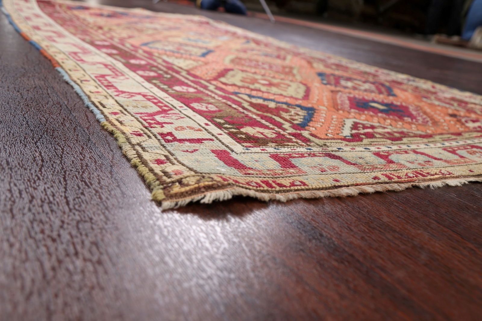 Pre-1900 Antique Vegetable Dye Oushak Oriental Area Rug 4x8 - 6