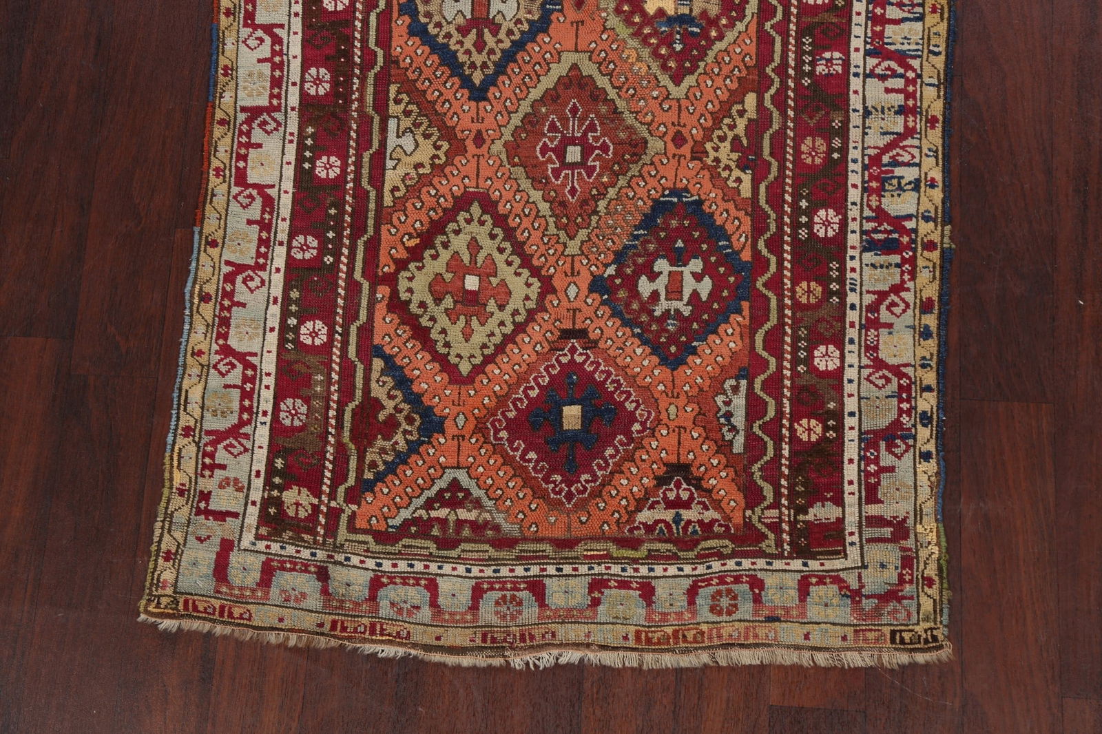 Pre-1900 Antique Vegetable Dye Oushak Oriental Area Rug 4x8 - 8