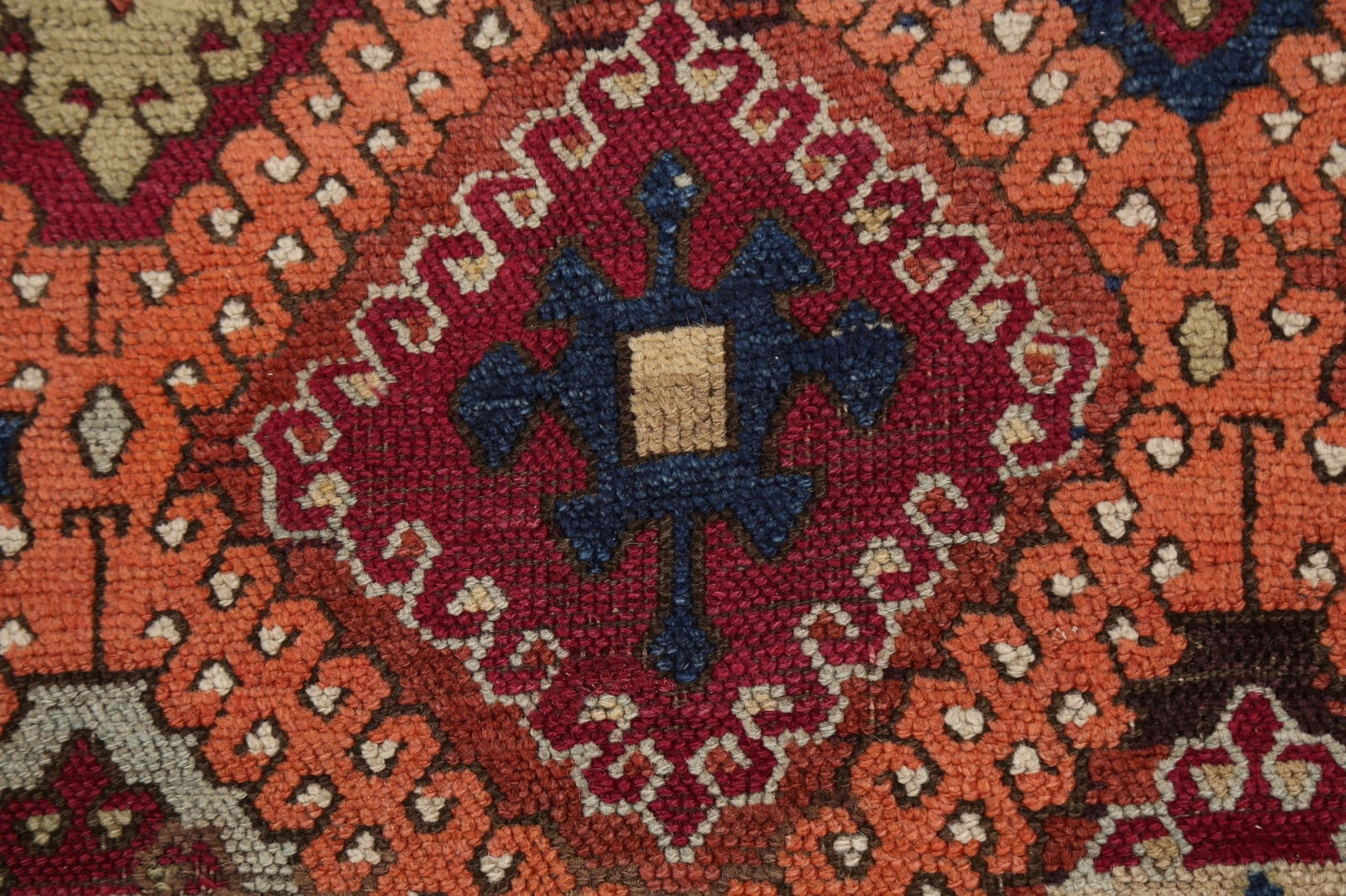 Pre-1900 Antique Vegetable Dye Oushak Oriental Area Rug 4x8 - 9