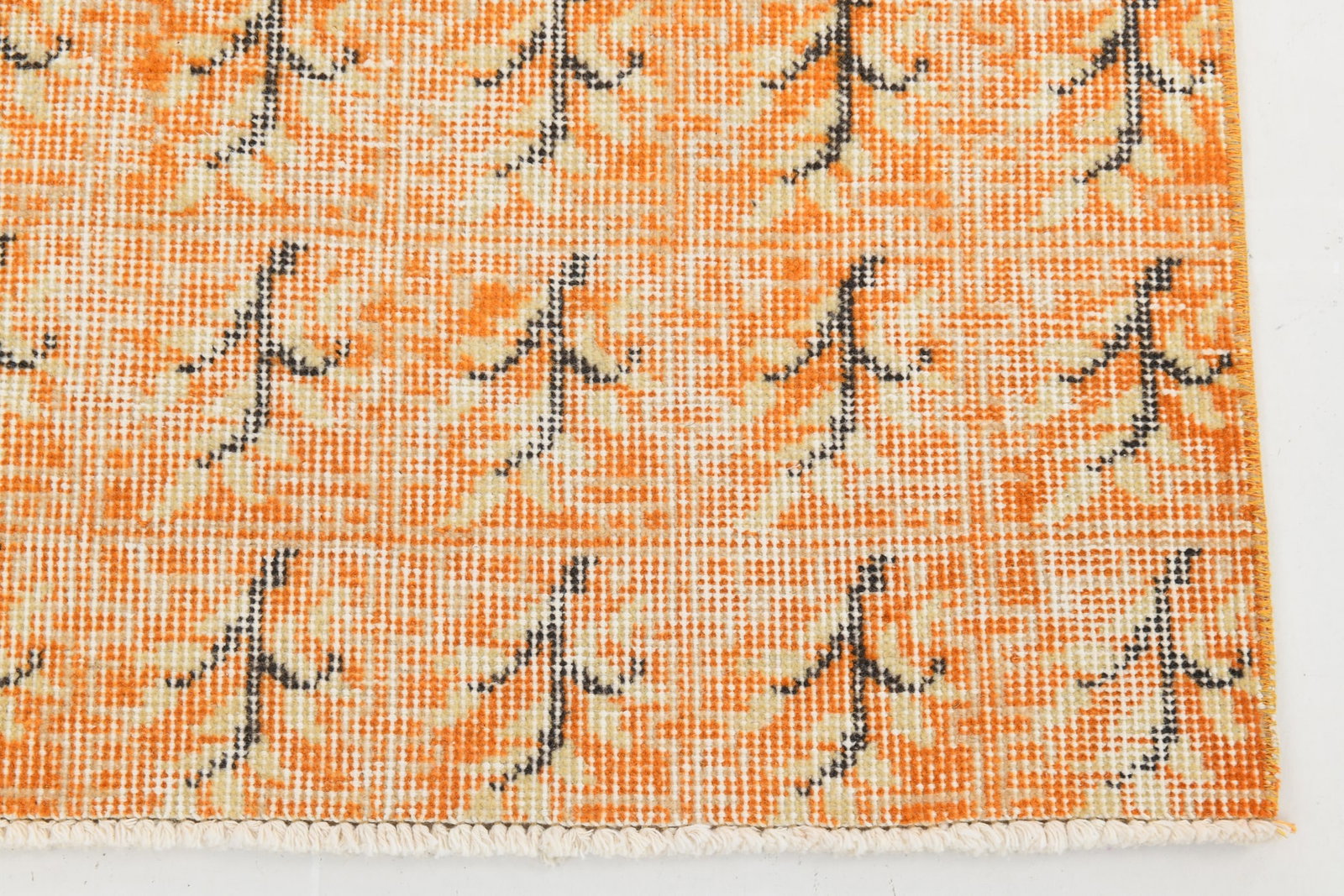 6'6'' x 9'8'' Handmade Vintage Wool Rug - 6785 - 10