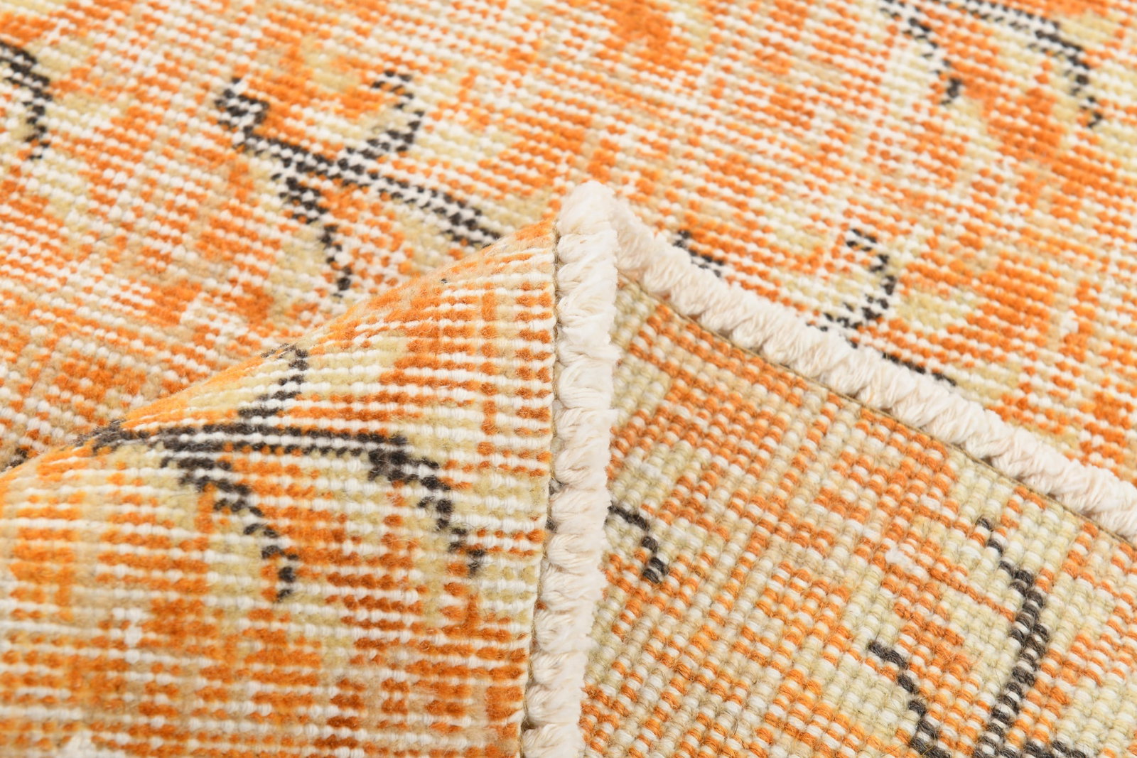 6'6'' x 9'8'' Handmade Vintage Wool Rug - 6785 - 13