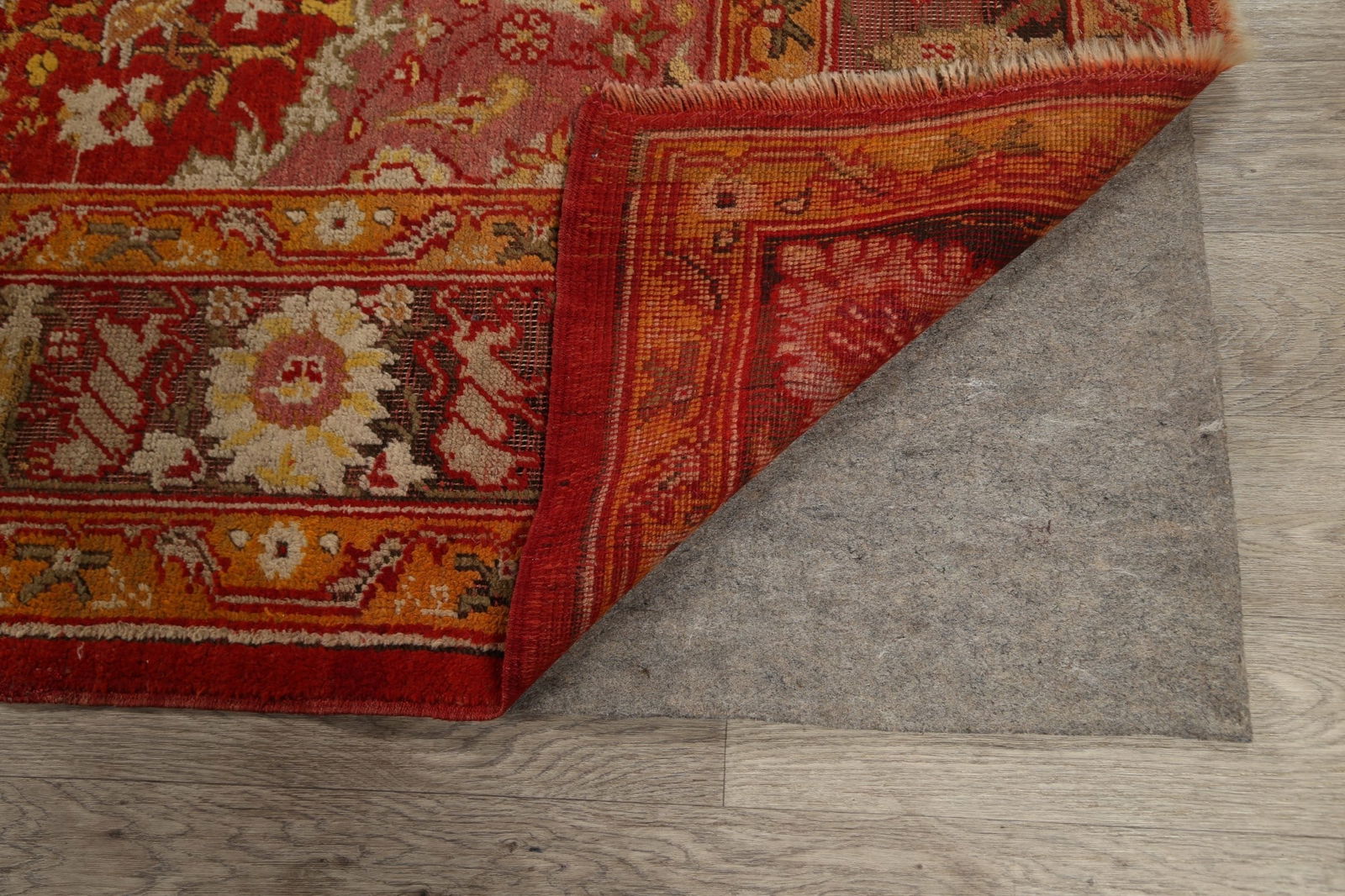 Pre-1900 Antique Vegetable Dye Oushak Oriental Area Rug 7x10 - 7