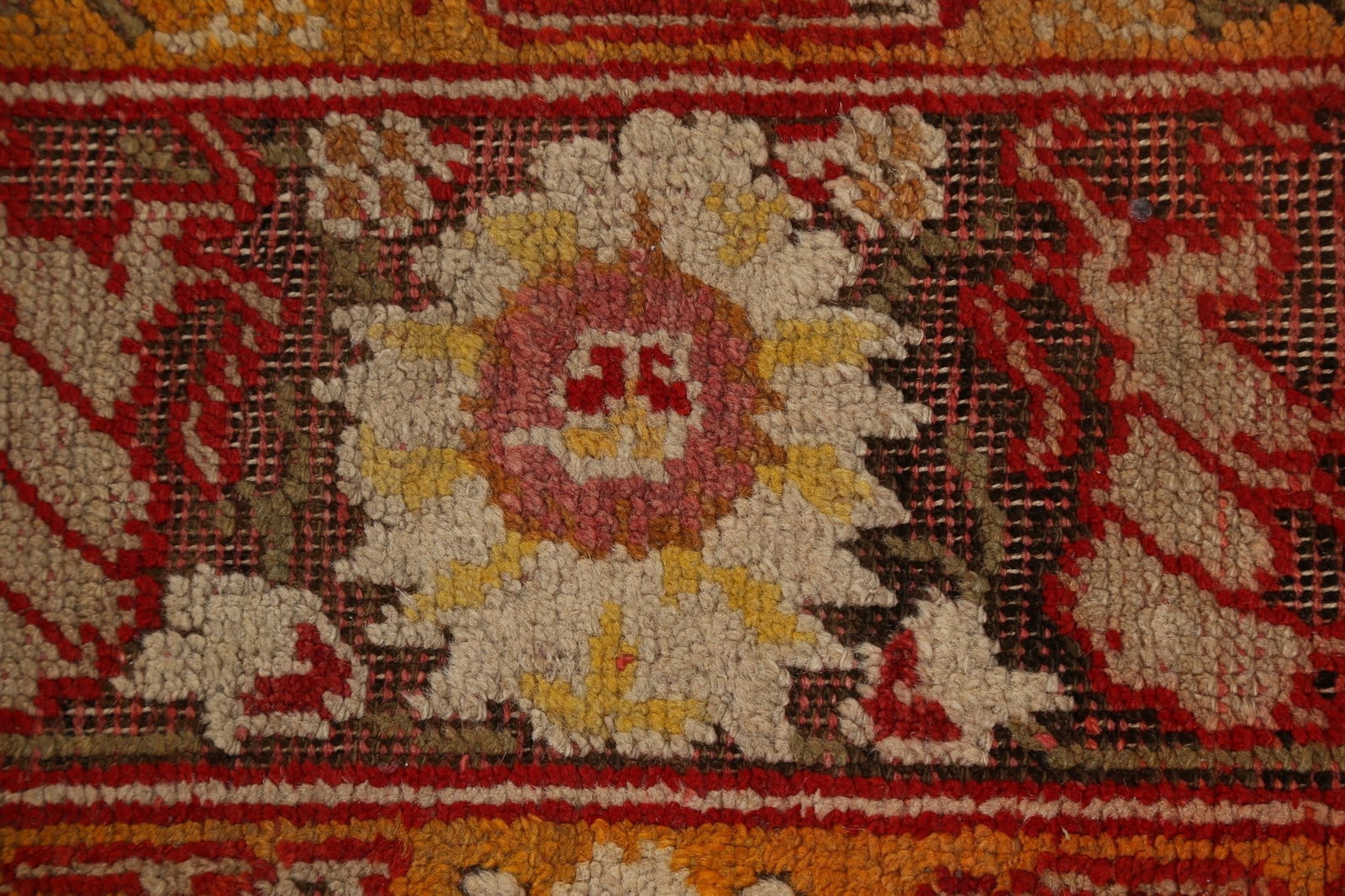 Pre-1900 Antique Vegetable Dye Oushak Oriental Area Rug 7x10 - 9