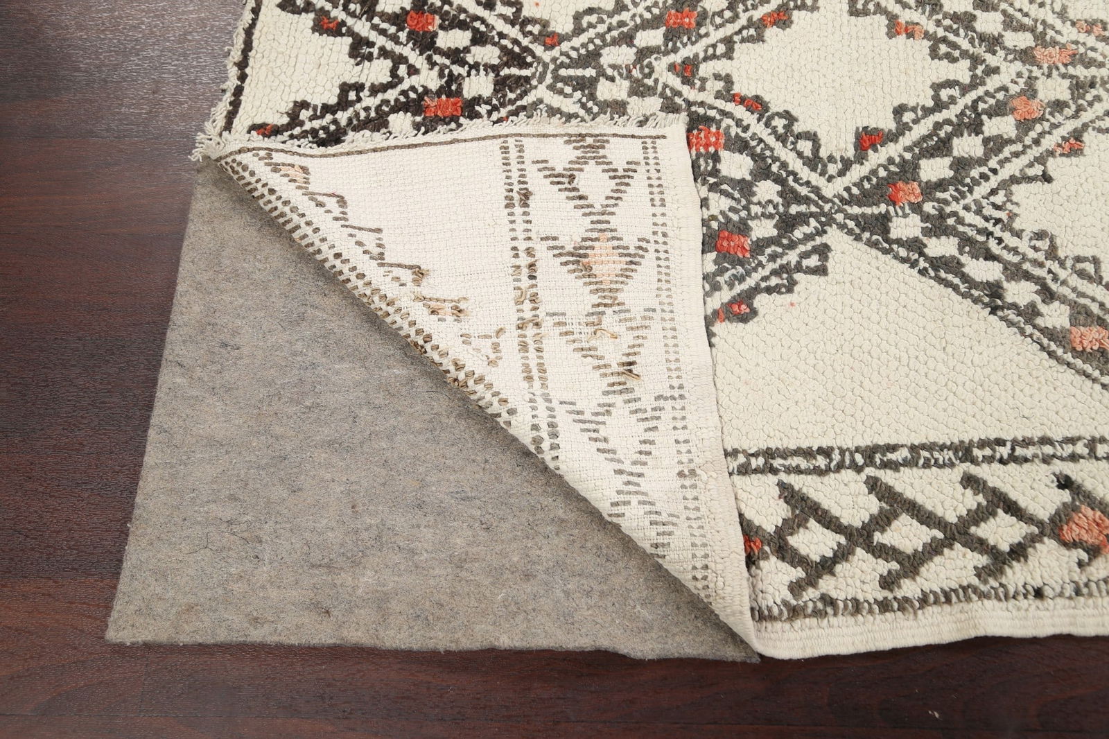 Antique Geometric Moroccan Oriental Area Rug 6x11 - 7