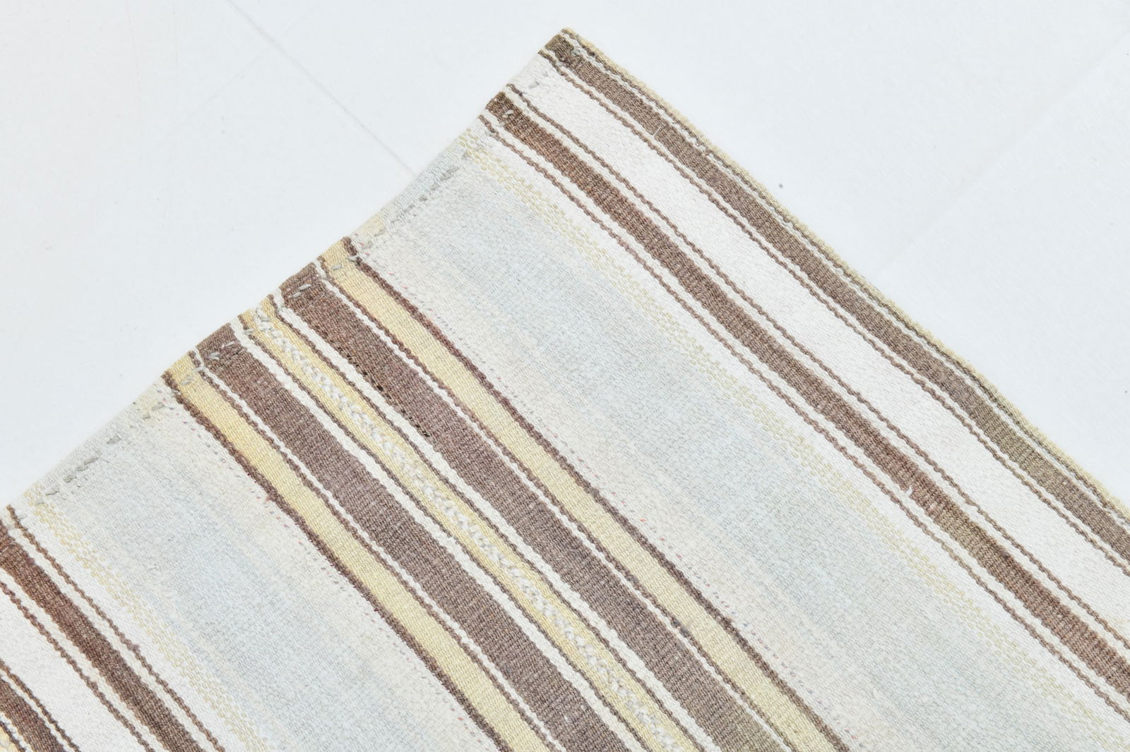 4'8'' x 5'3'' Turkish Vintage Hemp Rug - 53515 - 9