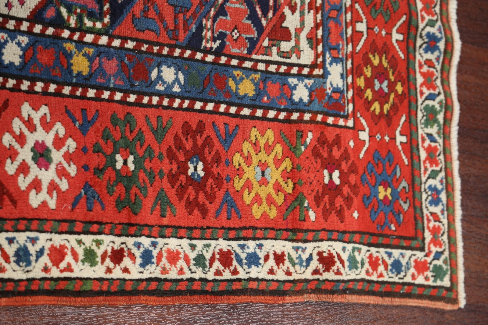 Antique Vegetable Dye Kazak Oriental Area Rug 4x8 - 10