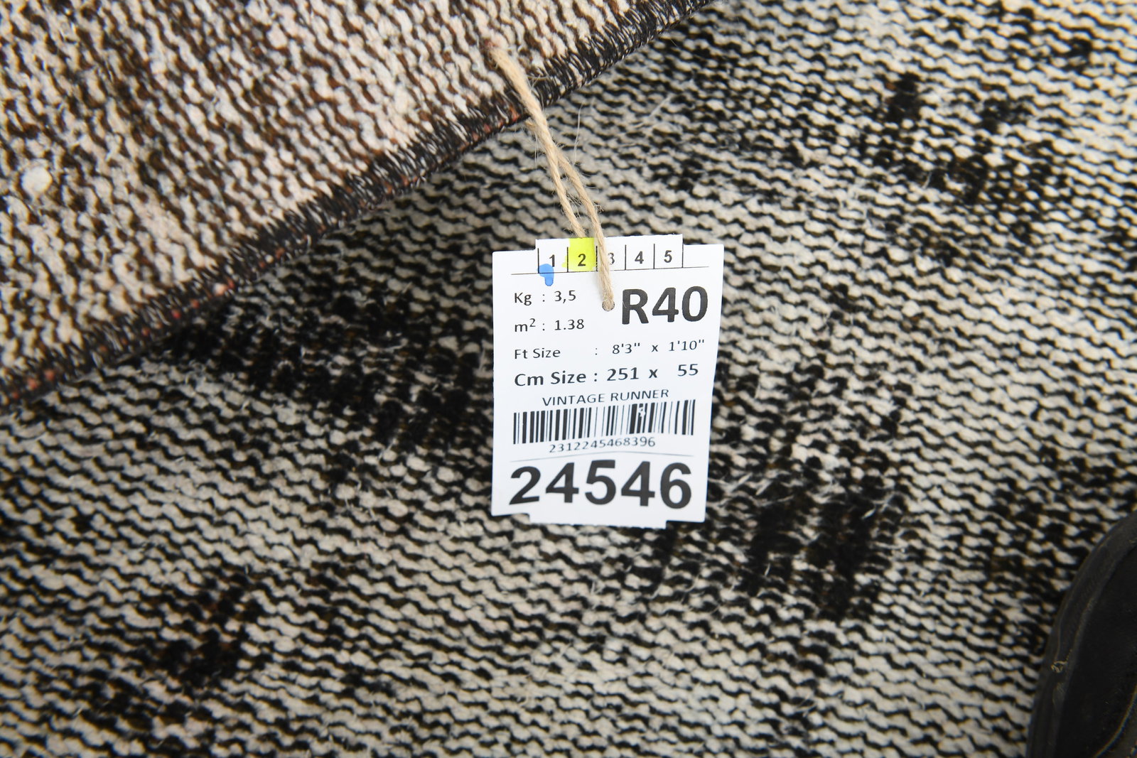 1'9'' x 8'2'' Turkish Vintage Runner Rug - 24546 - 13