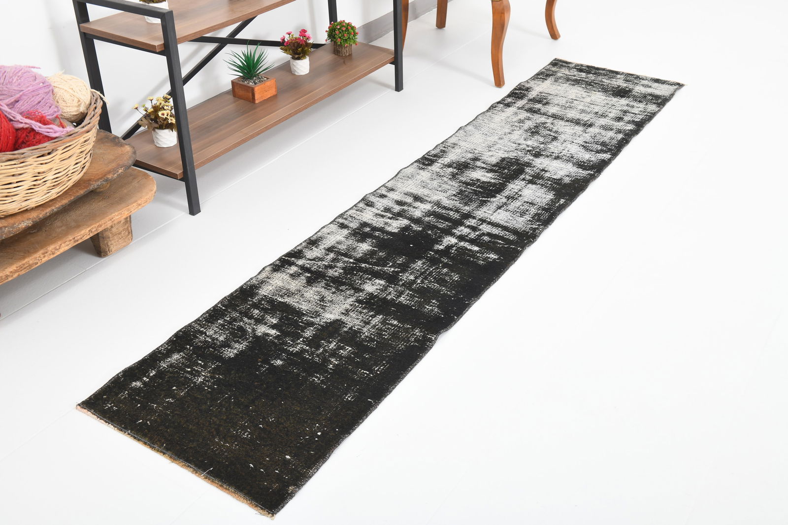 1'9'' x 8'2'' Turkish Vintage Runner Rug - 24546 - 2