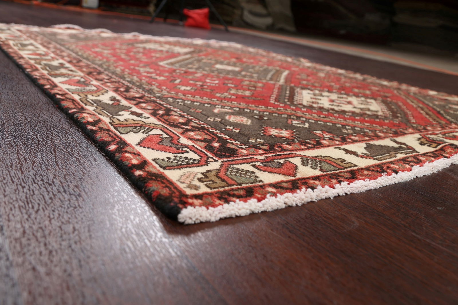 Antique Geometric Shiraz Persian Area Rug 5x6 - 6