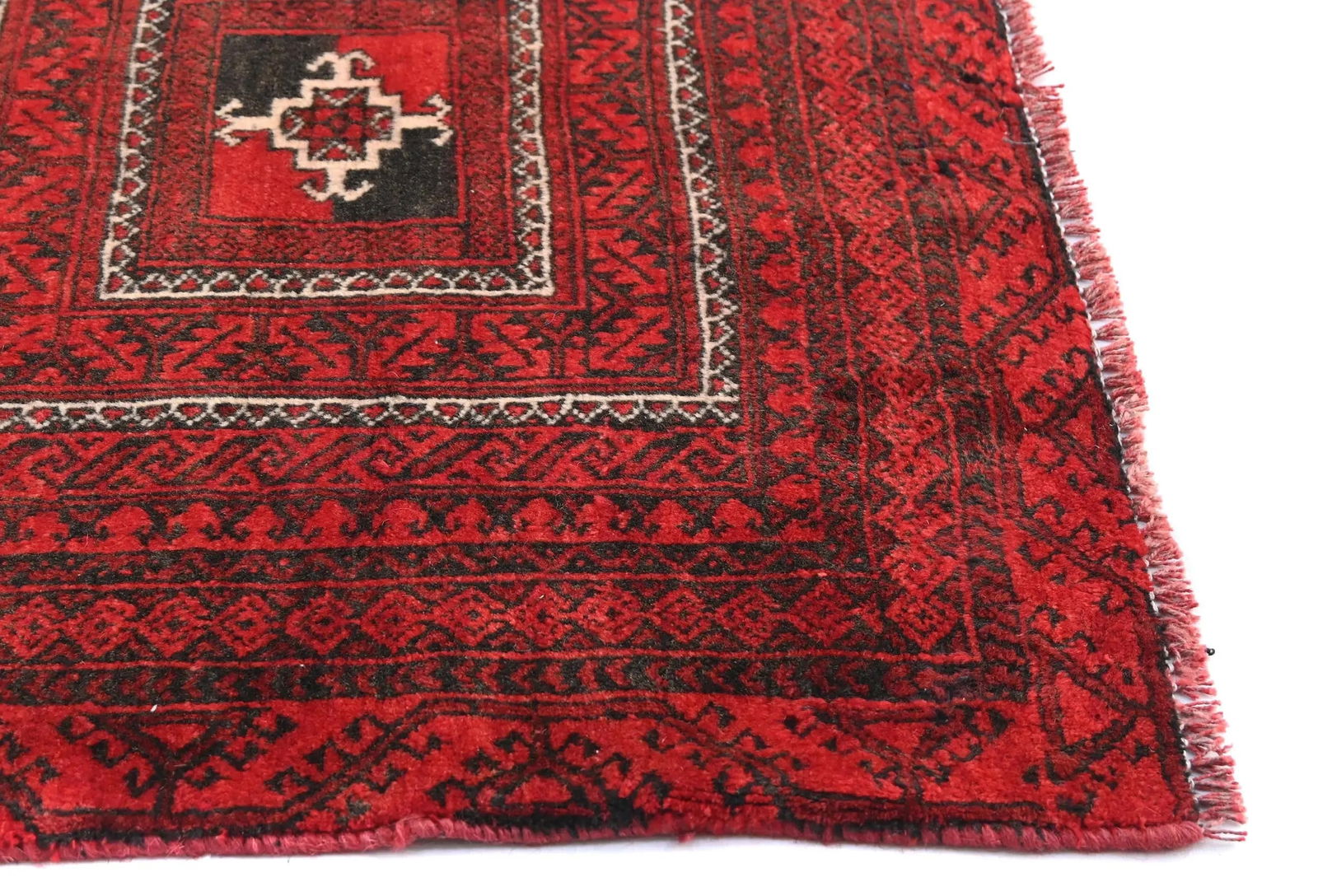 Vintage Red Tribal 3X6 Balouch Persian Rug - 8