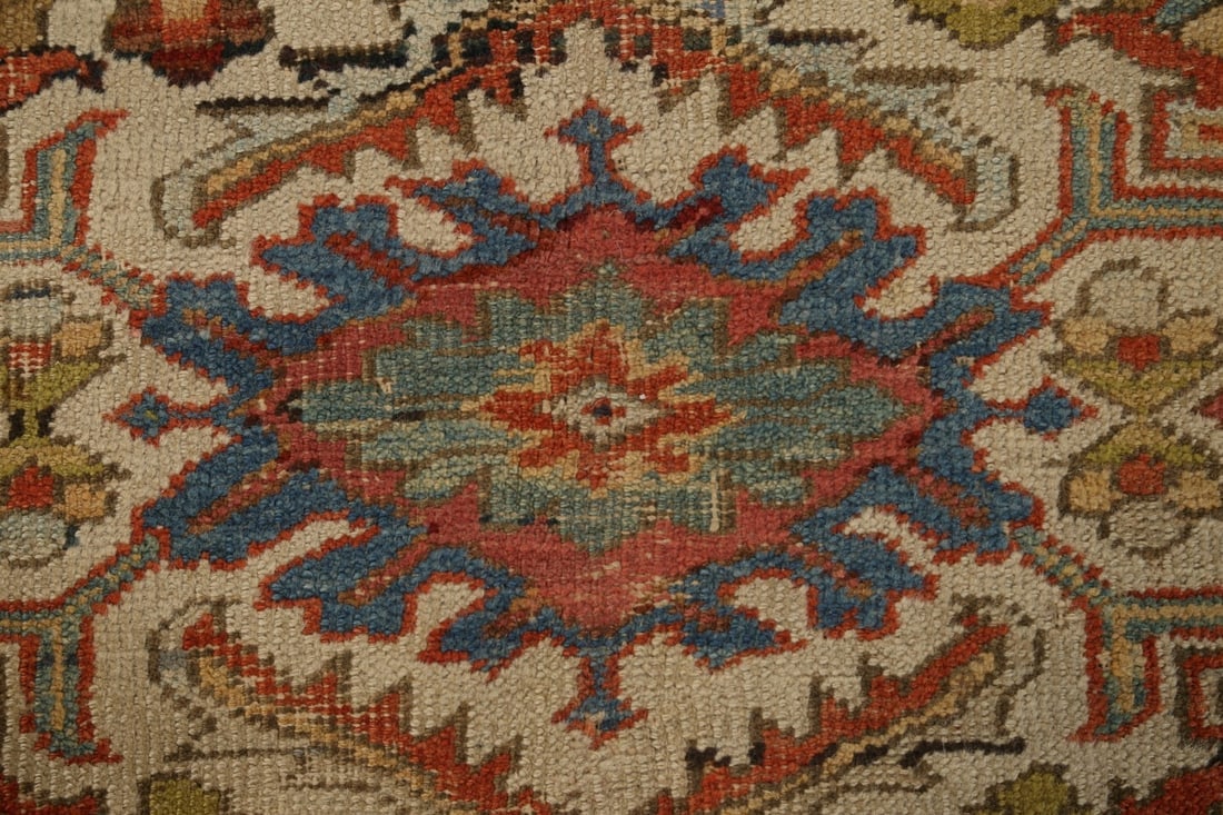 Pre-1900 Antique Vegetable Dye Sultanabad Persian Area Rug 9x12 - 10