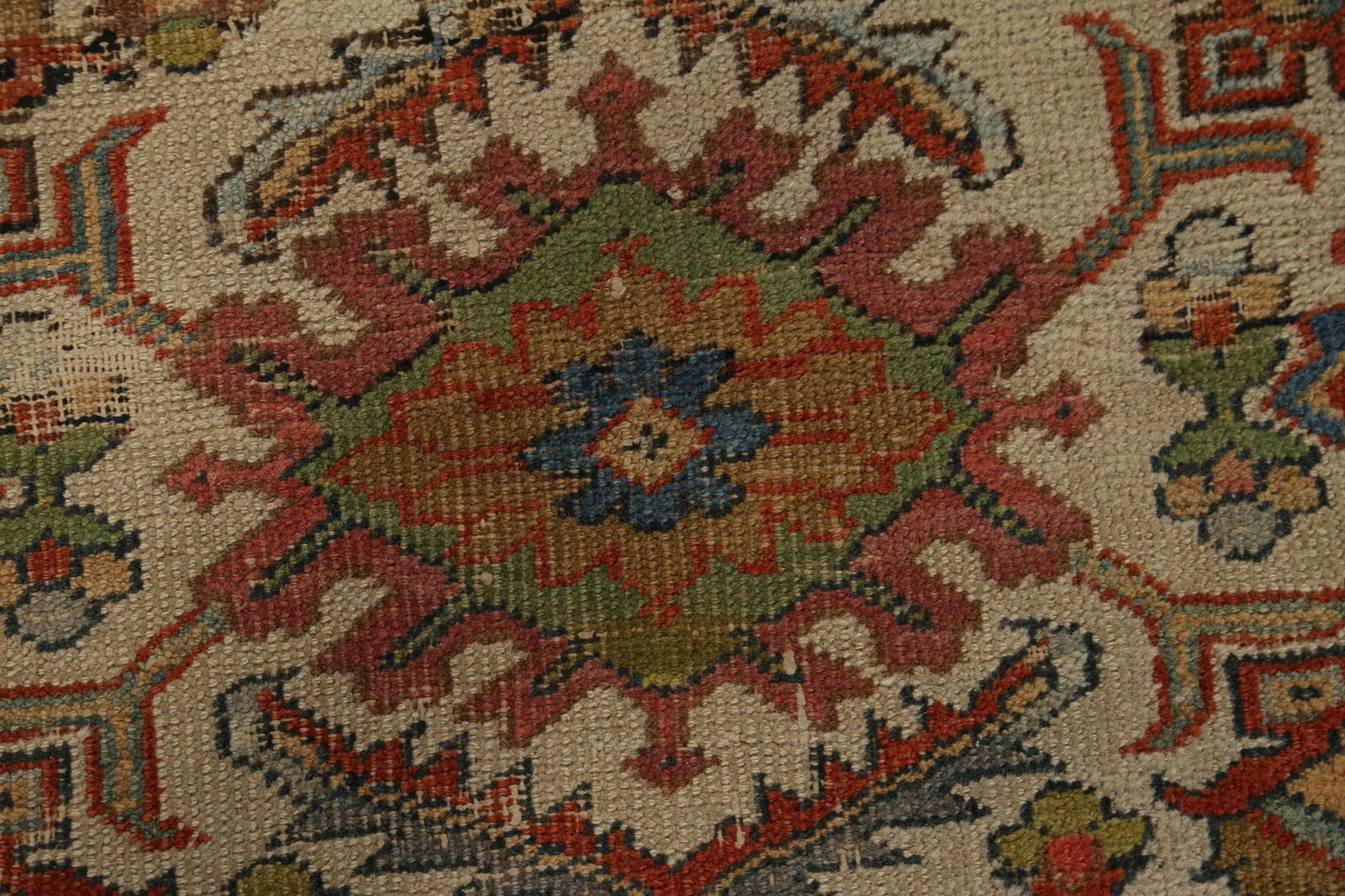 Pre-1900 Antique Vegetable Dye Sultanabad Persian Area Rug 9x12 - 11