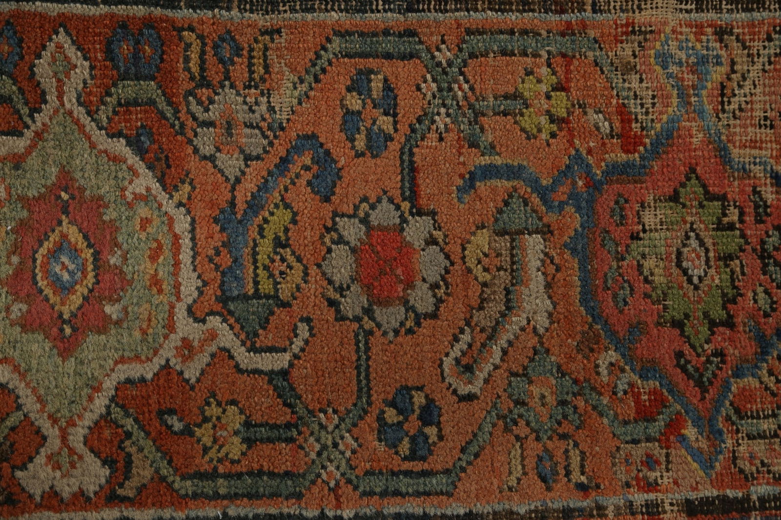 Pre-1900 Antique Vegetable Dye Sultanabad Persian Area Rug 9x12 - 13