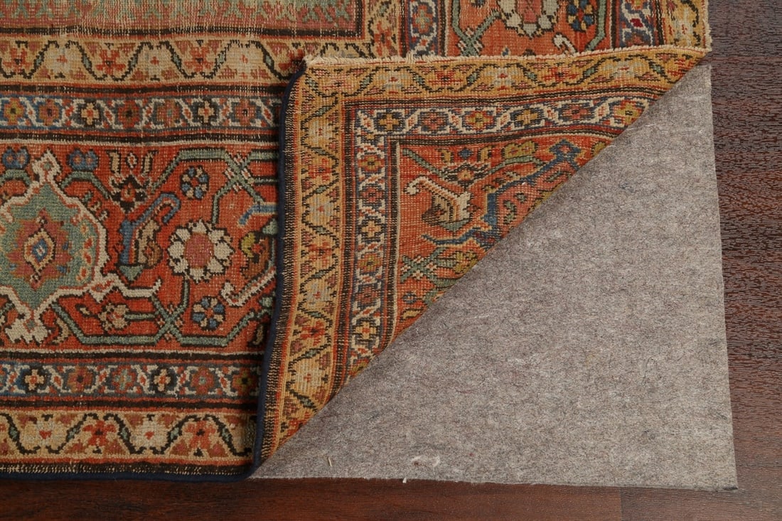 Pre-1900 Antique Vegetable Dye Sultanabad Persian Area Rug 9x12 - 7