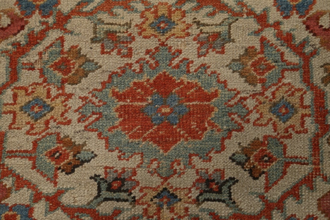 Pre-1900 Antique Vegetable Dye Sultanabad Persian Area Rug 9x12 - 9