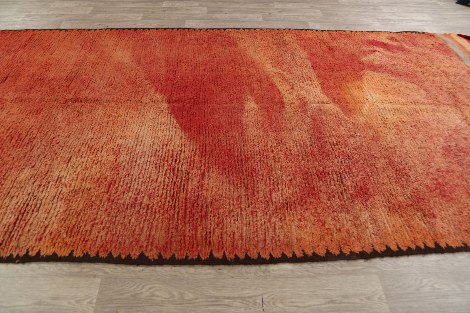 Antique Tribal Moroccan Oriental Area Rug 6x14 - 12