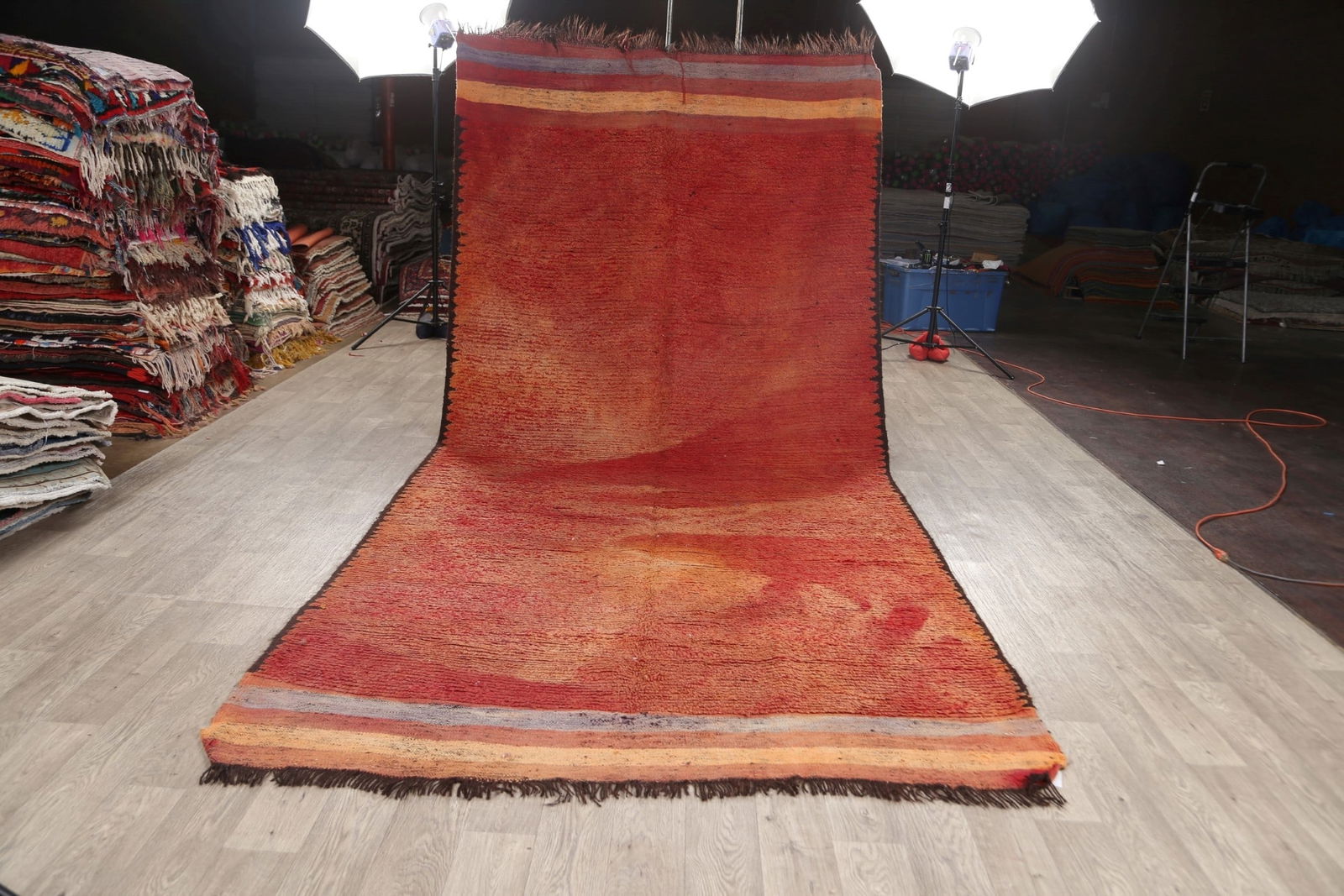 Antique Tribal Moroccan Oriental Area Rug 6x14 - 14