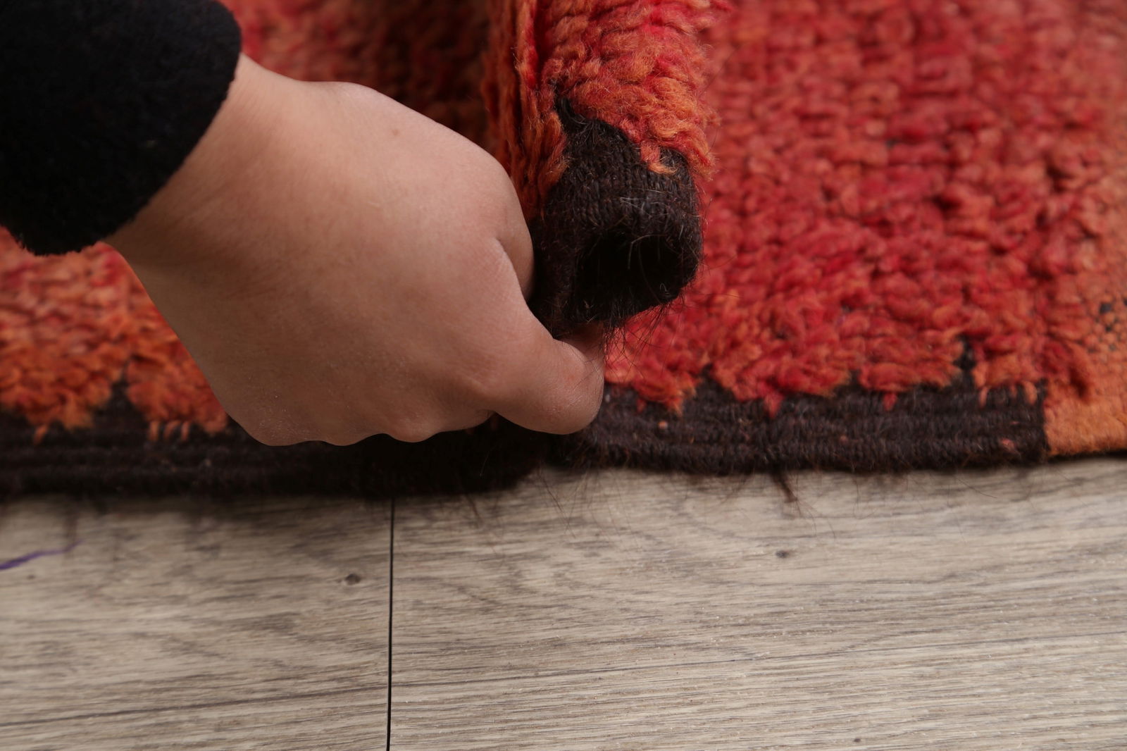 Antique Tribal Moroccan Oriental Area Rug 6x14 - 17