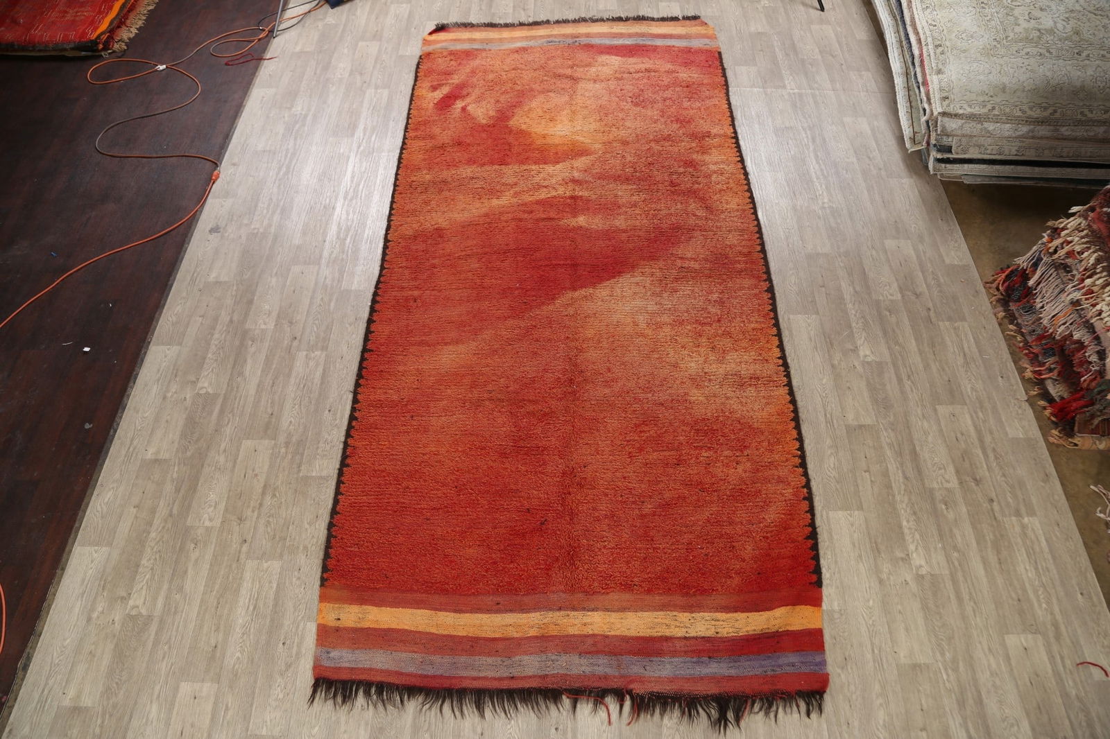 Antique Tribal Moroccan Oriental Area Rug 6x14 - 2