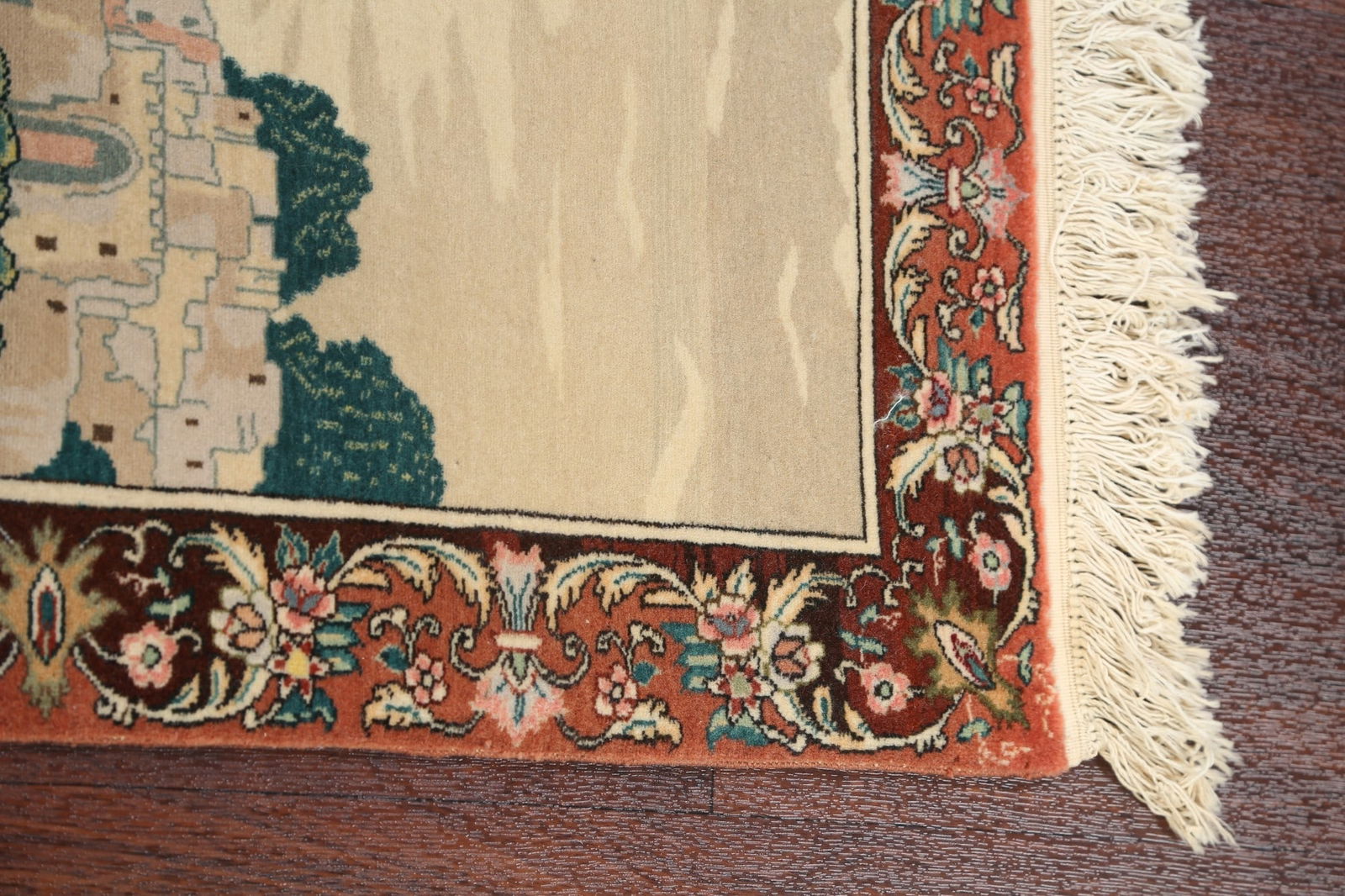 Antique Tableau Tabriz Persian Area Rug 3x4 - 10