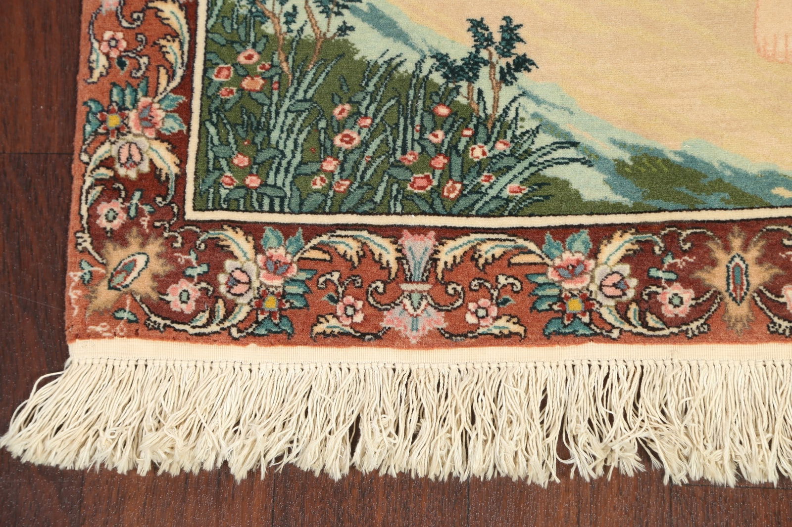 Antique Tableau Tabriz Persian Area Rug 3x4 - 6