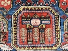 Antique Persian Bakhtiari Rug-5180 - 5