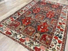 Antique Persian Bakhtiari Rug-5180 - 6