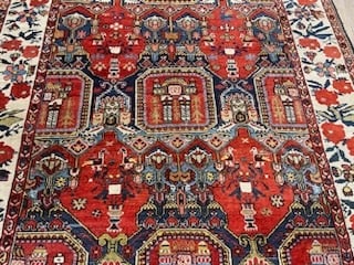 Antique Persian Bakhtiari Rug-5180 - 7