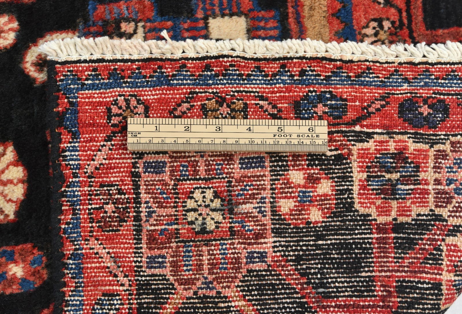 Vintage Tribal Plum 5X8 Nahavand Persian Rug - 11