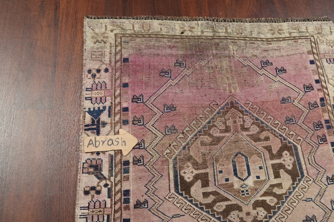Pre-1900 Antique Qashqai Persian Rug 4x8 - 10