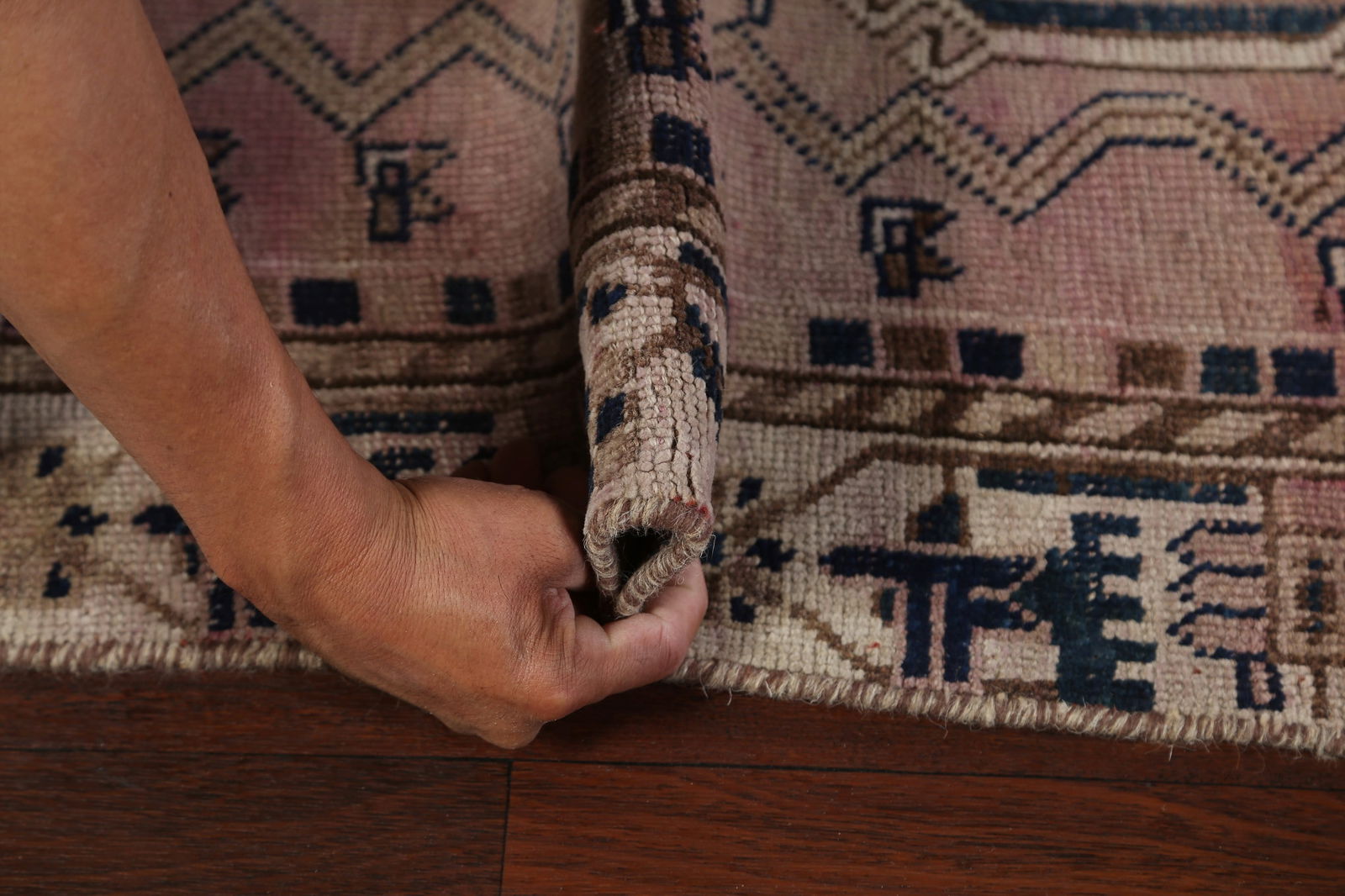 Pre-1900 Antique Qashqai Persian Rug 4x8 - 17