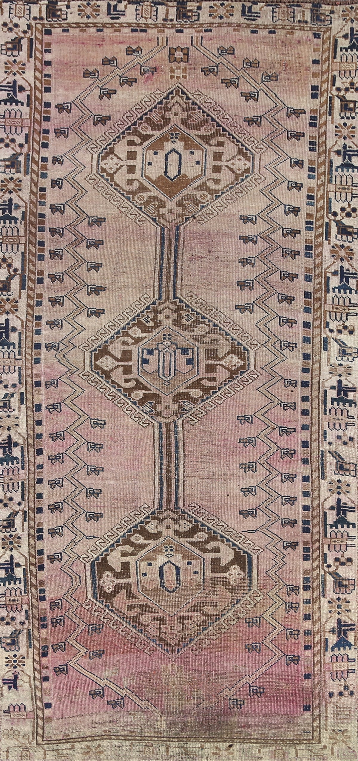 Pre-1900 Antique Qashqai Persian Rug 4x8 (1 of 19)