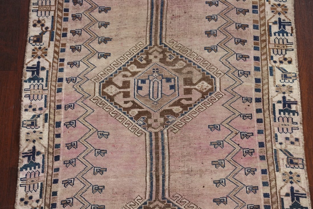 Pre-1900 Antique Qashqai Persian Rug 4x8 - 4