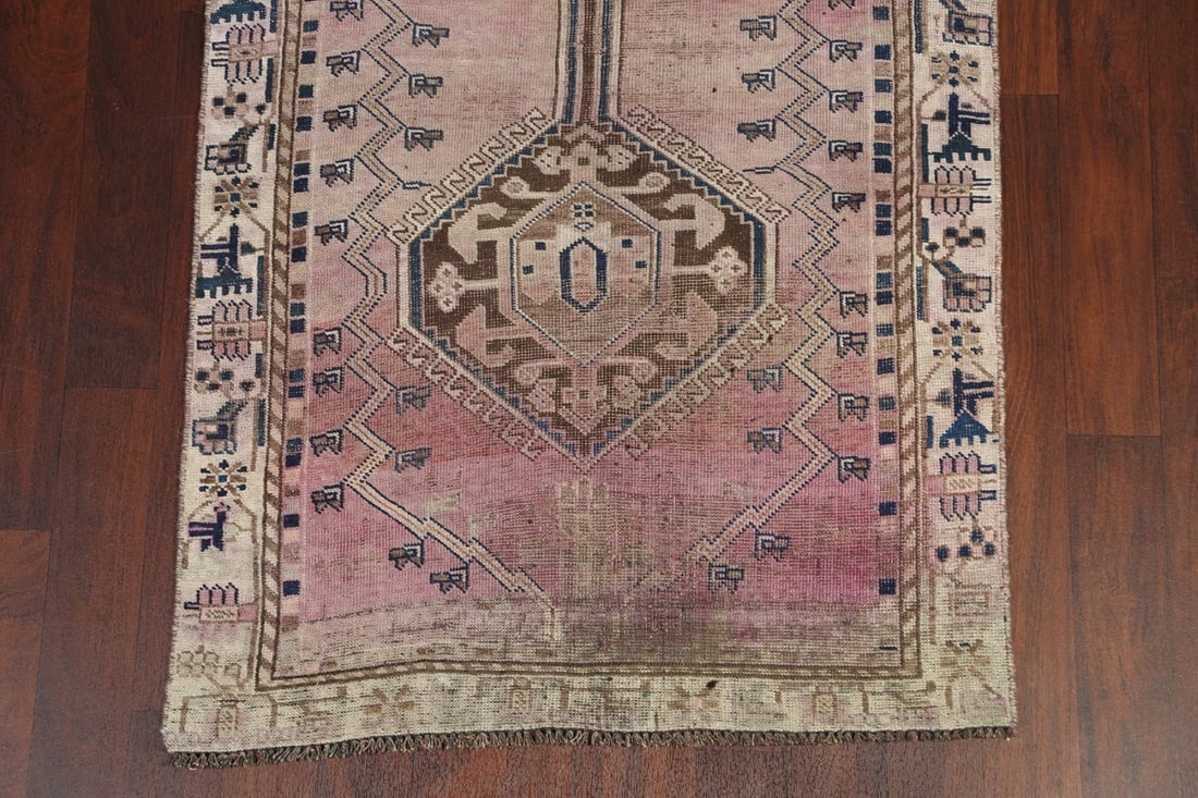 Pre-1900 Antique Qashqai Persian Rug 4x8 - 5