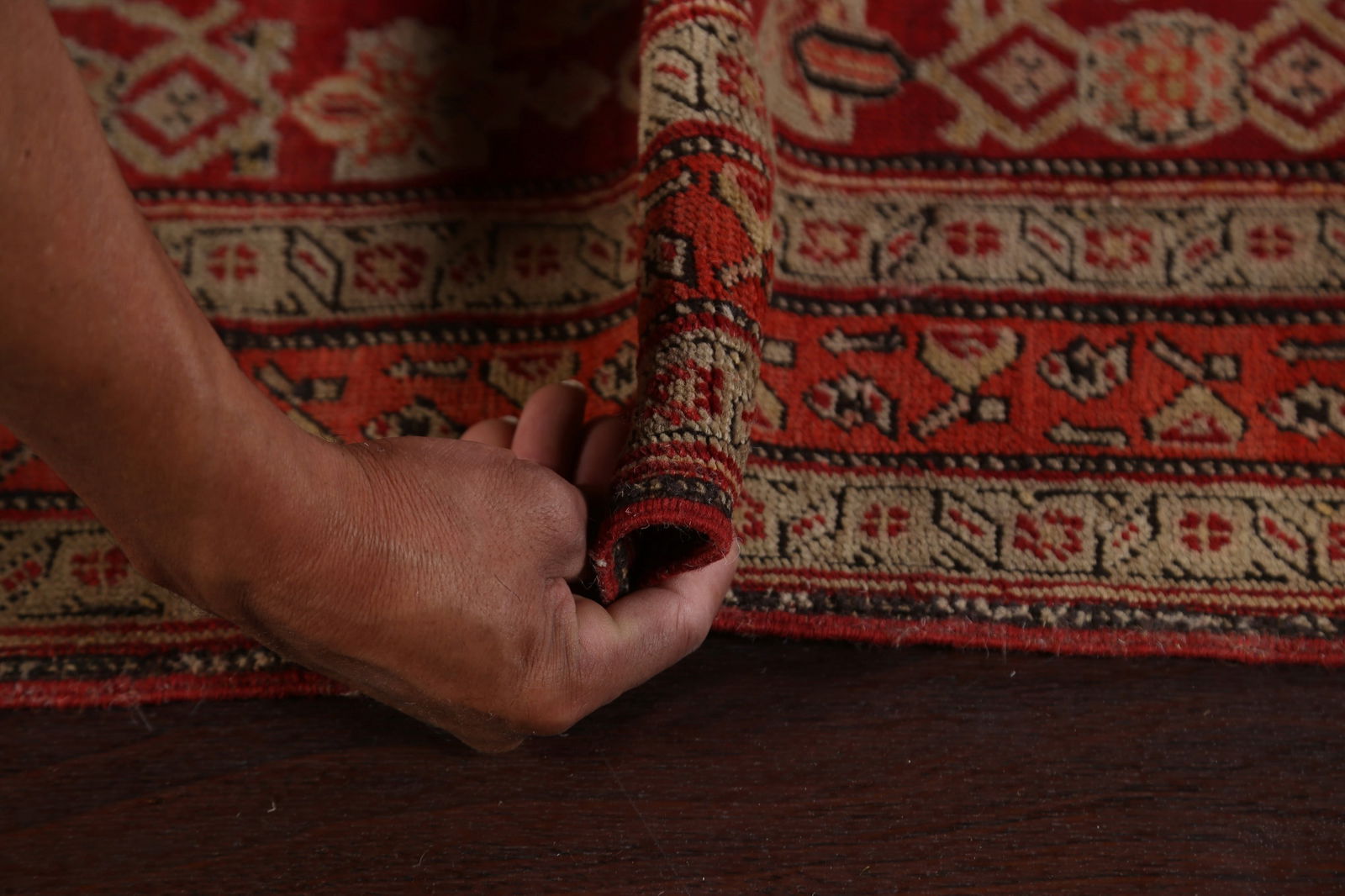 Pre-1900 Antique Vegetable Dye Karabakh Persian Rug 7x19 - 16