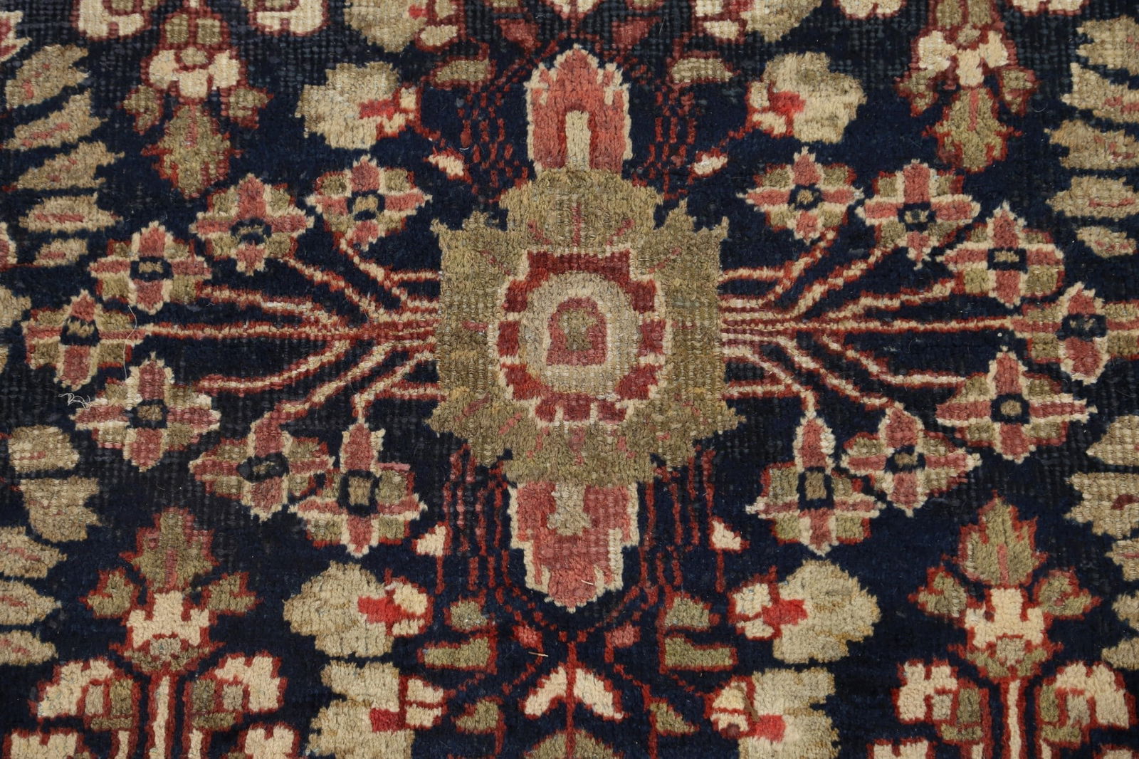 Antique Vegetable Dye Mahal Sarouk Persian Area Rug 4x7 - 10