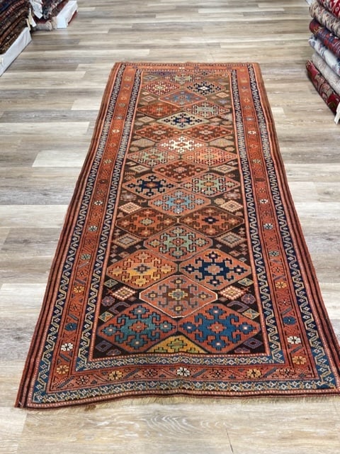 Antique Tribal Kurdish- Caucasinn Rug-3405 - 3