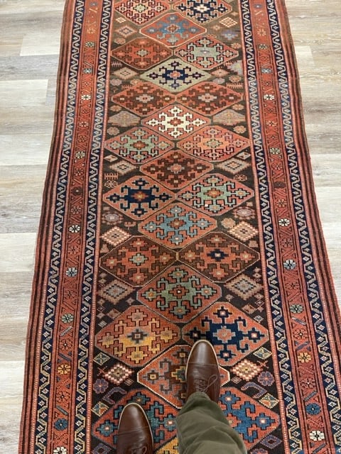 Antique Tribal Kurdish- Caucasinn Rug-3405 - 4