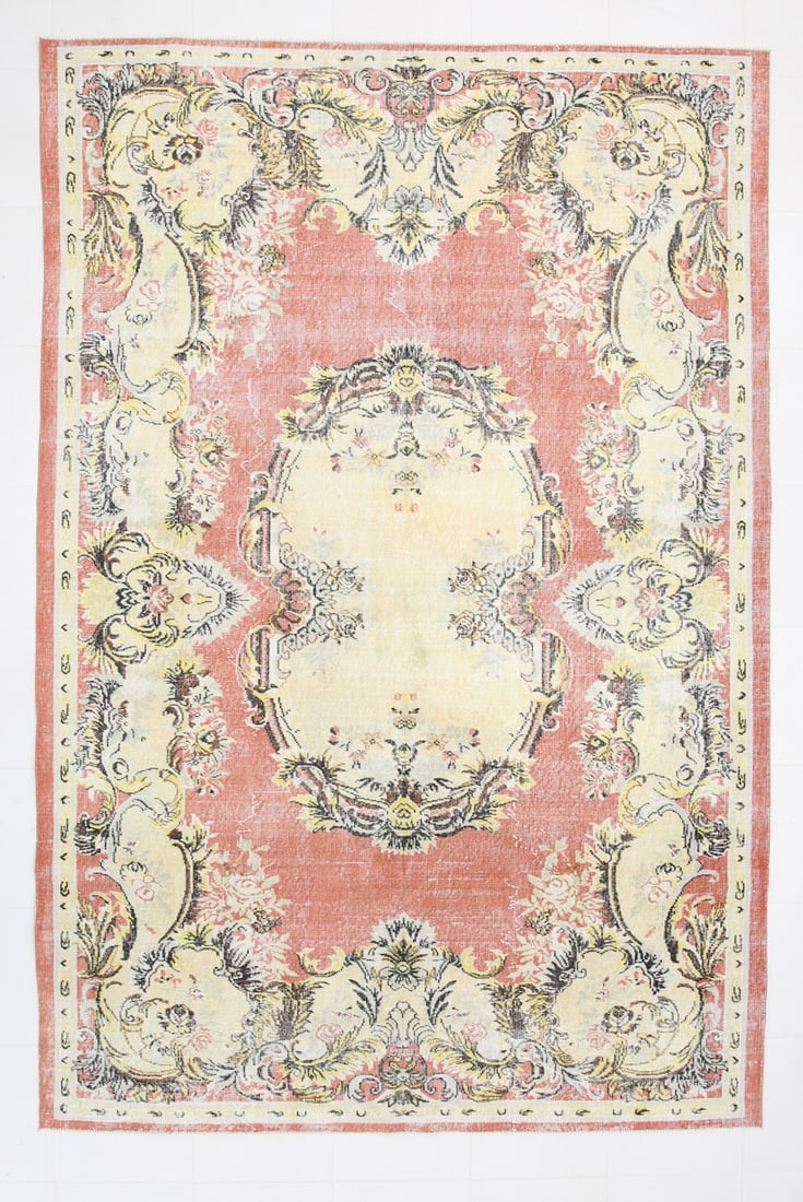 6'11'' x 10'3'' Handmade Vintage Wool Rug - 23209 (1 of 20)