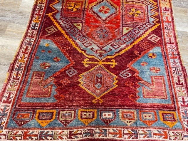 Antique Turkish Kara Pinar village rug-5088 - 2