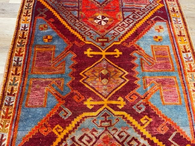 Antique Turkish Kara Pinar village rug-5088 - 4