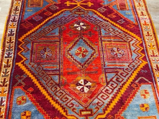Antique Turkish Kara Pinar village rug-5088 - 5