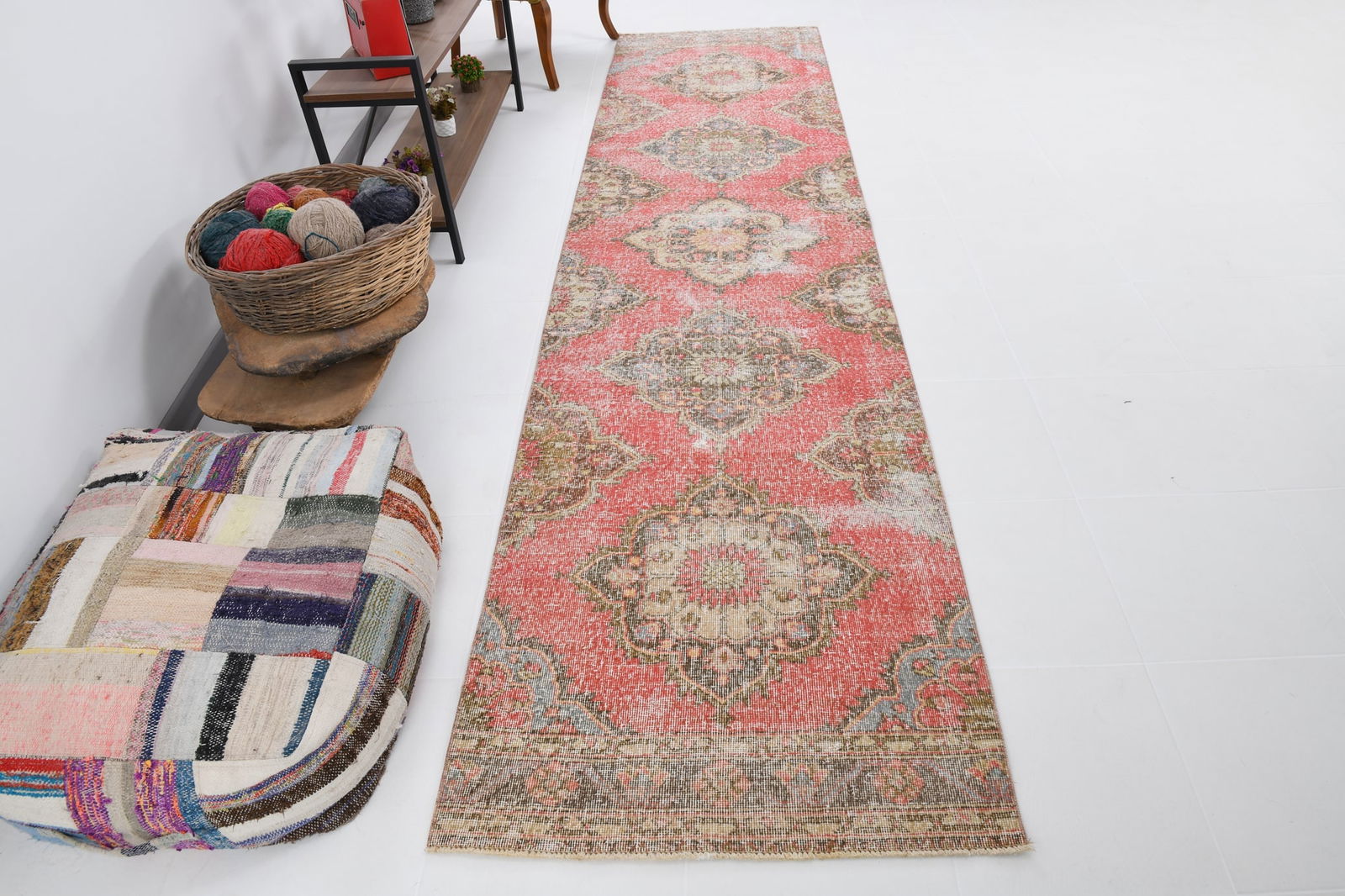 3'0'' x 12'2'' Turkish Vintage Runner Rug - 19923 - 4