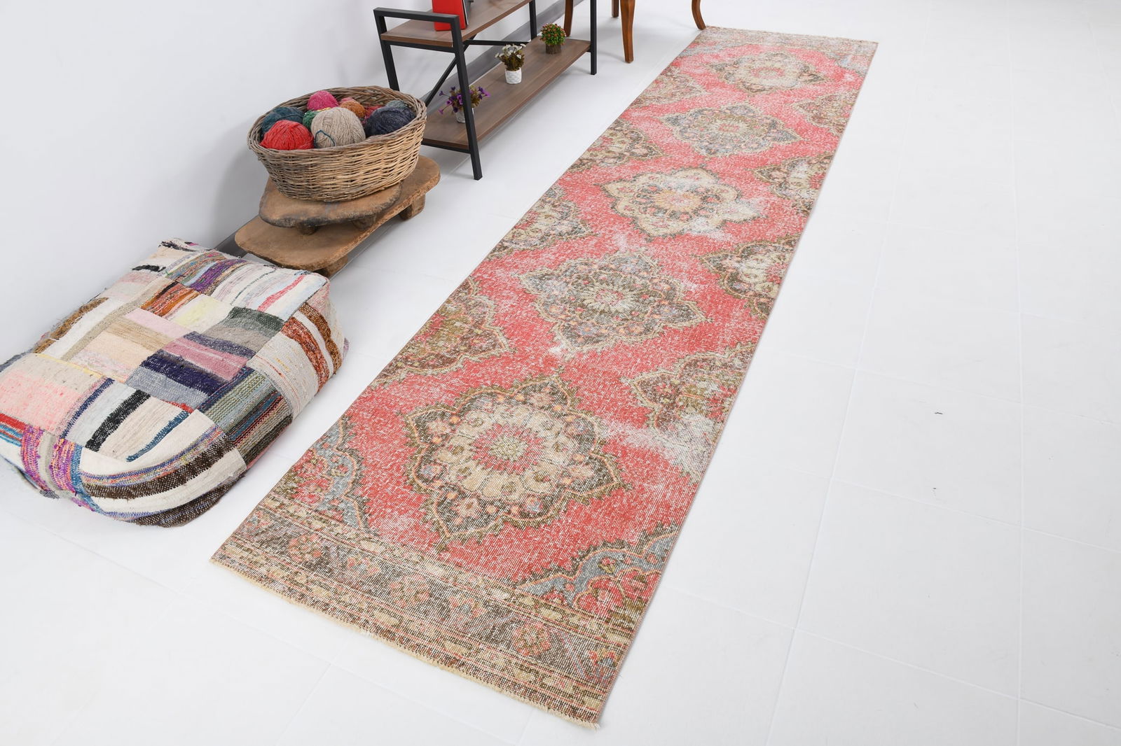 3'0'' x 12'2'' Turkish Vintage Runner Rug - 19923 - 5