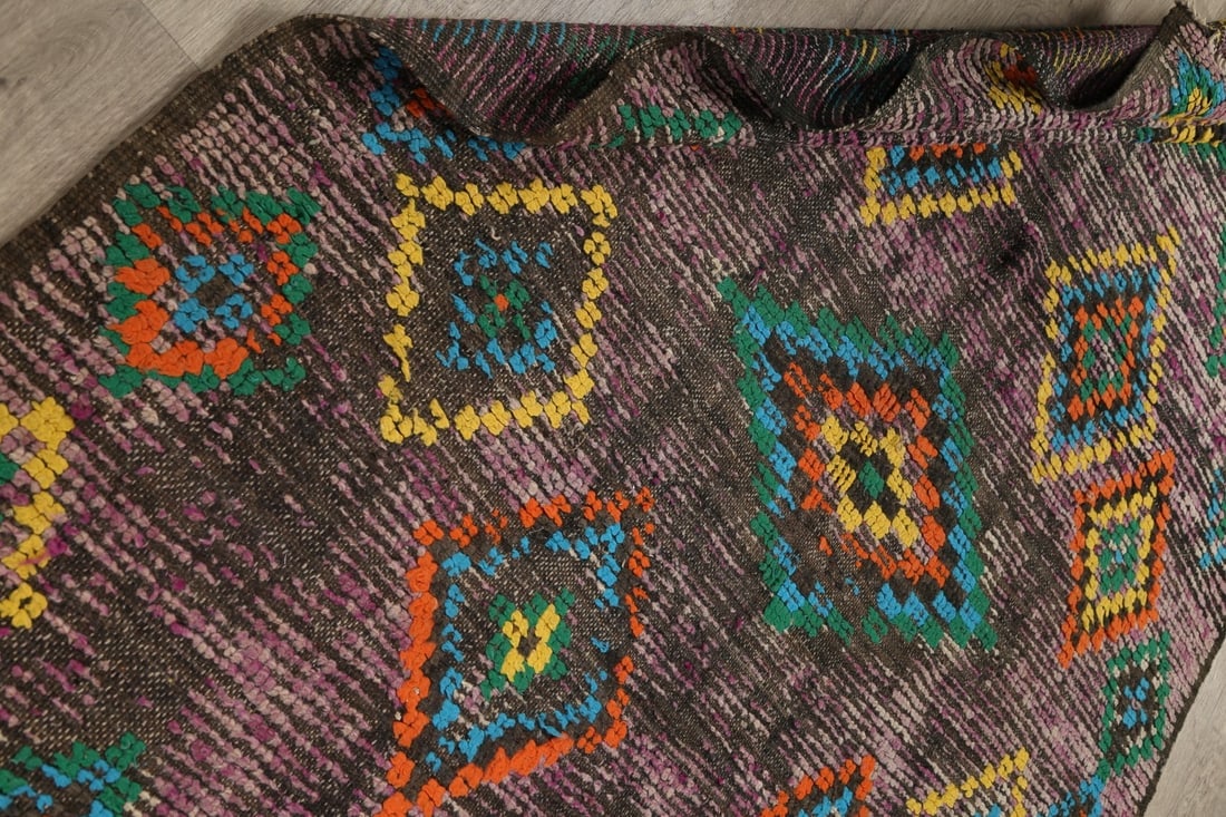 Antique Tribal Moroccan Oriental Area Rug 5x9 - 19