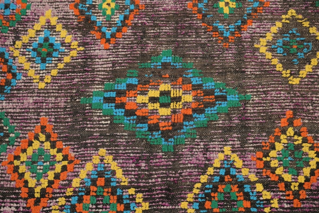 Antique Tribal Moroccan Oriental Area Rug 5x9 - 4