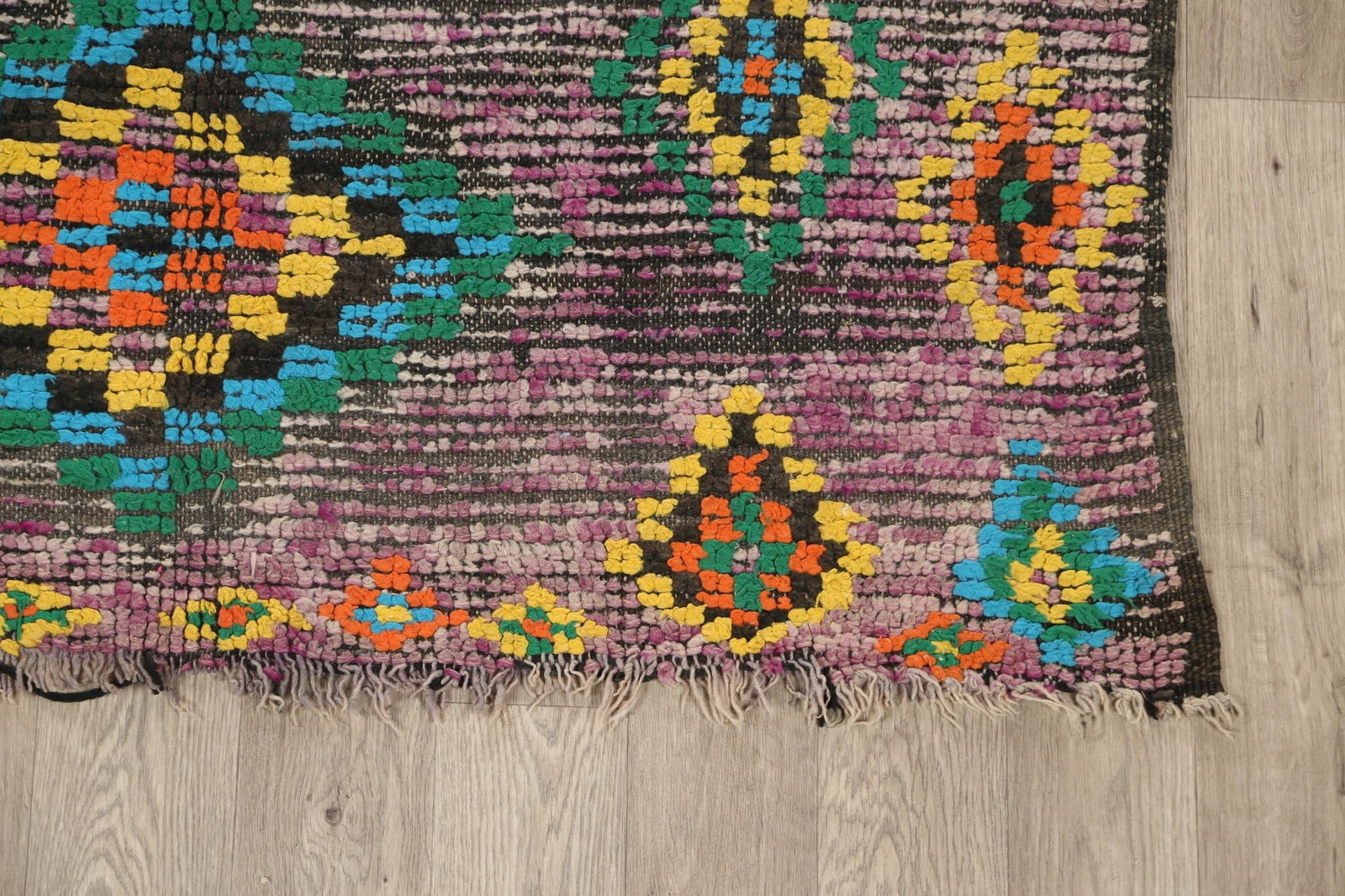 Antique Tribal Moroccan Oriental Area Rug 5x9 - 5